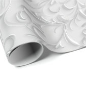 Silver White 25. Hochzeitstag Geschenkpapier (Rolleneckpunkt)