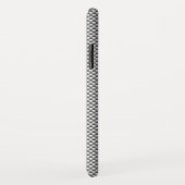 Silver White Carbon Fibre Print Case-Mate iPhone Hülle (Hinten/Rechts)