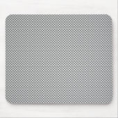 Silver White Carbon Fibre Print Mousepad (Vorne)