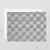Silver White Carbon Fibre Print Postkarte (Vorne/Hinten)