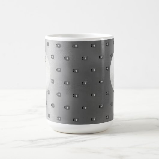 SILVER & WHITE CHRISTMAS ORNAMENTS KAFFEETASSE (Mittel)