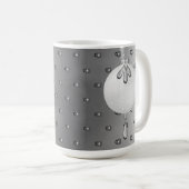 SILVER & WHITE CHRISTMAS ORNAMENTS KAFFEETASSE (VorderseiteRechts)
