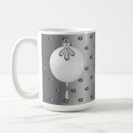 SILVER & WHITE CHRISTMAS ORNAMENTS KAFFEETASSE