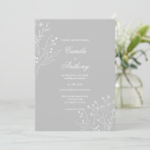 Silver White Corner Floral Boho Wedding
