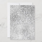 Silver White Elephant Party Einladung (Rückseite)