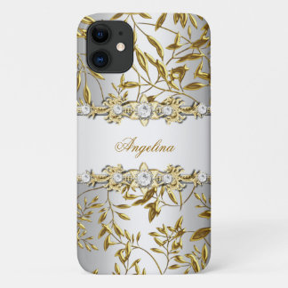 Silver White Gold Diamond Jewel Image Case-Mate iPhone Hülle