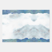 Silver white Gold Grunge Blue Paint Geschenkpapier Set (Vorderseite)