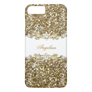 Silver White Gold Imitats Diamond Jewel Glitzer Case-Mate iPhone Hülle