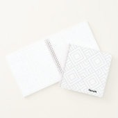Silver White Graphics Sketchbook Journal Notizblock (Innenseite)