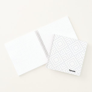 Silver White Graphics Sketchbook Journal Notizblock