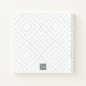 Silver White Graphics Sketchbook Journal Notizblock (Rückseite)