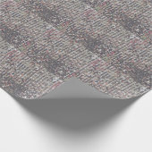 Silver White Kristall Sequenzmuster Geschenkpapier (Ecke)