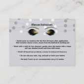 Silver White Lights Lashes Empfehlungskarte (Rückseite)