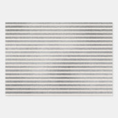Silver White Polka Dots Streifen Weihnachtsfeierta Geschenkpapier Set (Vorderseite 2)