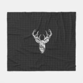 Silver White Schwanz Dee on Carbon Fibre Style Pri Fleecedecke (Vorderseite (Horizontal))