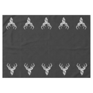 Silver White Schwanz Dee on Carbon Fibre Style Pri Tischdecke