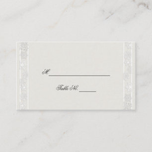 Silver White Snowflake Winter Hochzeit Platzkarten