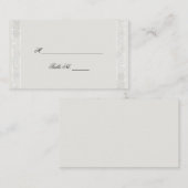 Silver White Snowflake Winter Hochzeit Platzkarten (Vorne/Hinten)