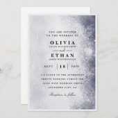 Silver Winter Hochzeit Einladungen (Vorne/Hinten)