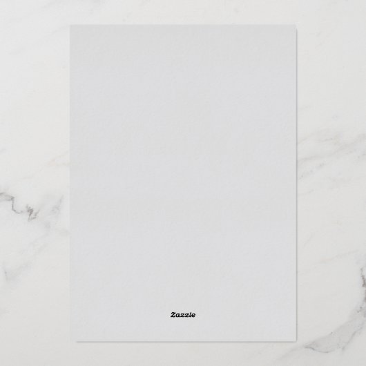 Silver Winter onederland Foil Einladung (Rückseite)