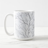 Silver Winter Trees Weihnachten Kaffeetasse (Links)