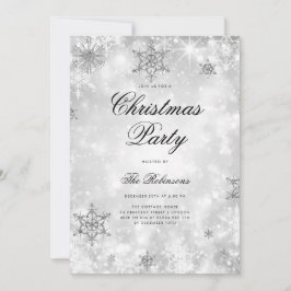 Silver Winter Wonder Holiday Einladungsprogramm &  Einladung