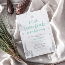 Silver Winter Wonderland, Boy Baby Dusche/Sprinkle