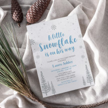 Silver Winter Wonderland, Boy Baby Dusche/Sprinkle