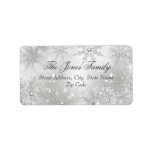 Silver Winter Wonderland Christmas Address Labels Adressaufkleber<br><div class="desc">Weihnachtsadressen-Labels. Silver Sparkle Schneeflocke Design. Bitte beachten Sie: Alle flachen Bilder haben keine echten Juwelen!</div>