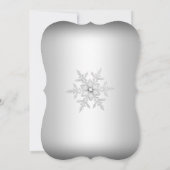 Silver Winter Wonderland Pink Sweet 16 Einladung 2 (Rückseite)