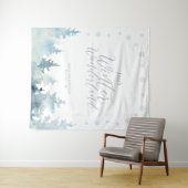 Silver Winter Wunderland Kindergeburtstag Tapestry Wandteppich (Beispiel (Horizontal))