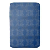 Silver Wirbel Arabesque Bath Mat Badematte (Vorderseite Vertikal)