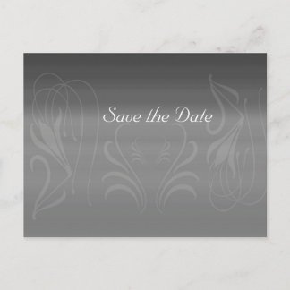Silver Wirbel Jubiläum Save the Date Ankündigungspostkarte