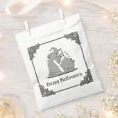 Silver Witch & Cauldron Halloween Geschenktütchen (Ausgeschnitten)