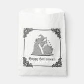 Silver Witch & Cauldron Halloween Geschenktütchen (Vorderseite)