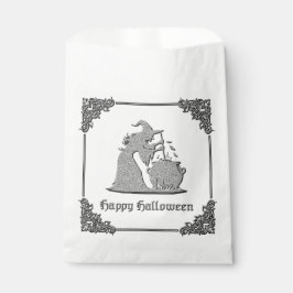 Silver Witch & Cauldron Halloween Geschenktütchen
