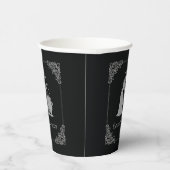 Silver Witch & Cauldron Halloween Pappbecher (Rechts)