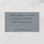 Silver Wizard über Night Sky Visitenkarte (Rückseite)