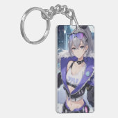 Silver Wolf fan art 1 Schlüsselanhänger (Vorderseite links)