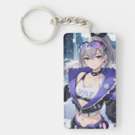 Silver Wolf fan art 1 Schlüsselanhänger