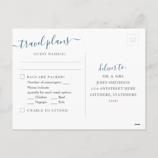 Silver World Map Herz Destination UAWG Postkarte (Rückseite)