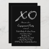 Silver XOs Einladung zu einer engagierten Partei (Vorne/Hinten)