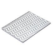 Silver Zickzack Notebook Notizblock (Linke Seite)
