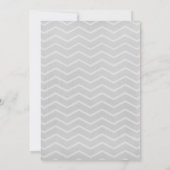 Silver Zigzag Hochzeit Einladungen (Rückseite)