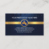 Silver Zuhause Pipe Rahmen Leaking Visitenkarte (Rückseite)