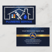 Silver Zuhause Pipe Rahmen Leaking Visitenkarte (Vorne/Hinten)