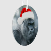 Silverback als Weihnachtsgrouch Ornament (Vorderseite)