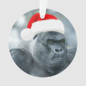 Silverback als Weihnachtsgrouch Ornament (Vorderseite)