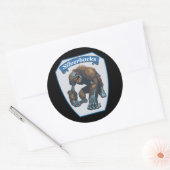 SilverBack-Aufkleber Runder Aufkleber (Umschlag)