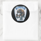 SilverBack-Aufkleber Runder Aufkleber (Tasche)